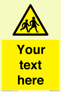 Custom Warning children Sign